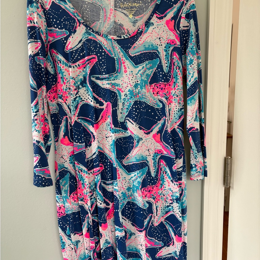 Colorful Starfish Print Dress